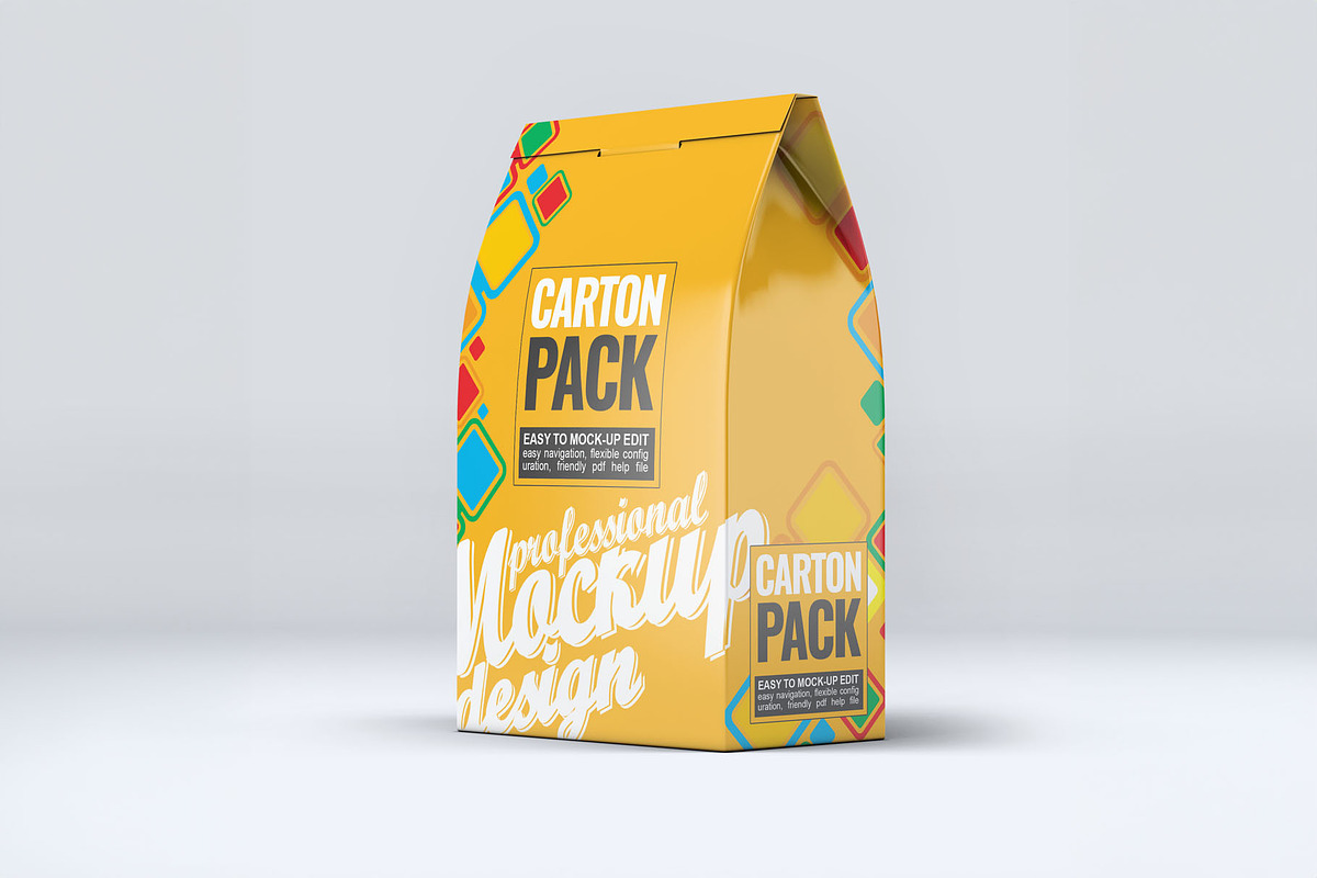 Carton Box Pack Mock-Up