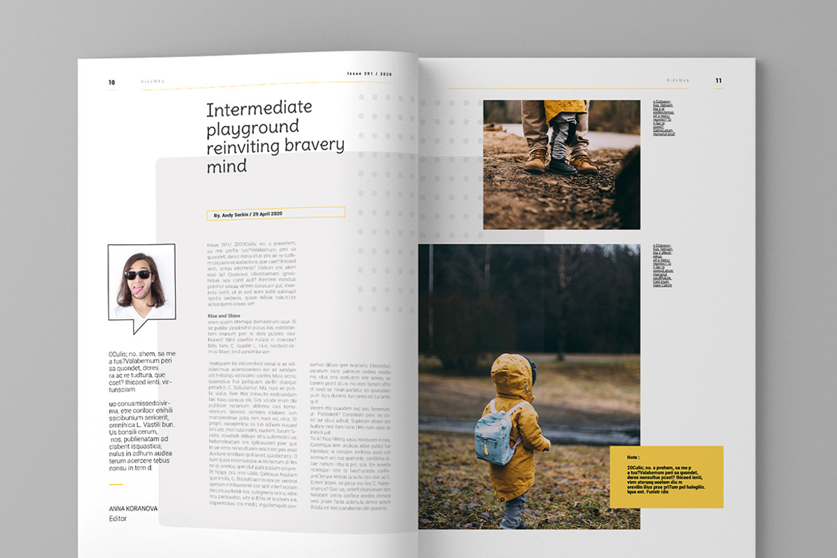 Kidzmag Magazine Template, a Magazine Template by inspirasign (Photo 7 of 9)