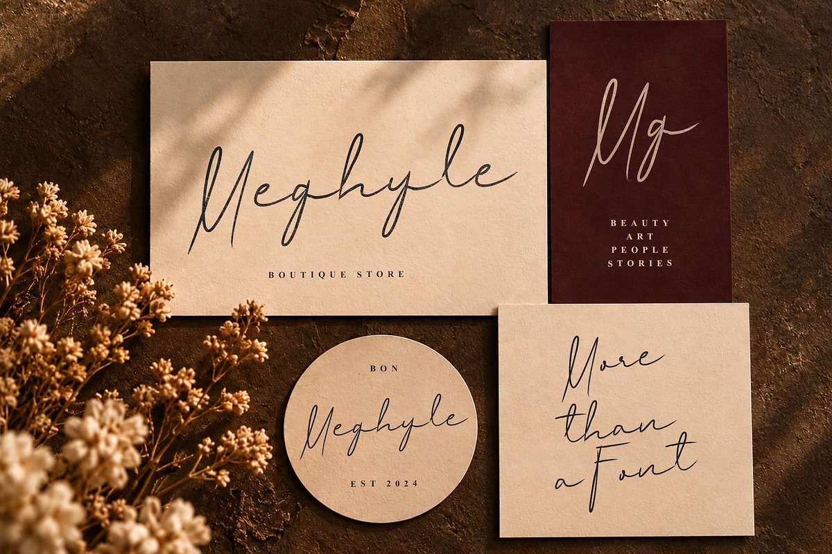 Meghyle – Brush Cursive Font, a Script Font by Jadatype.id (Photo 4 of 8)