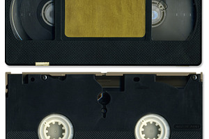 Vhs tape front and back view stock photo containing vhs and tape, a Technology Photo by Wingsart Studio