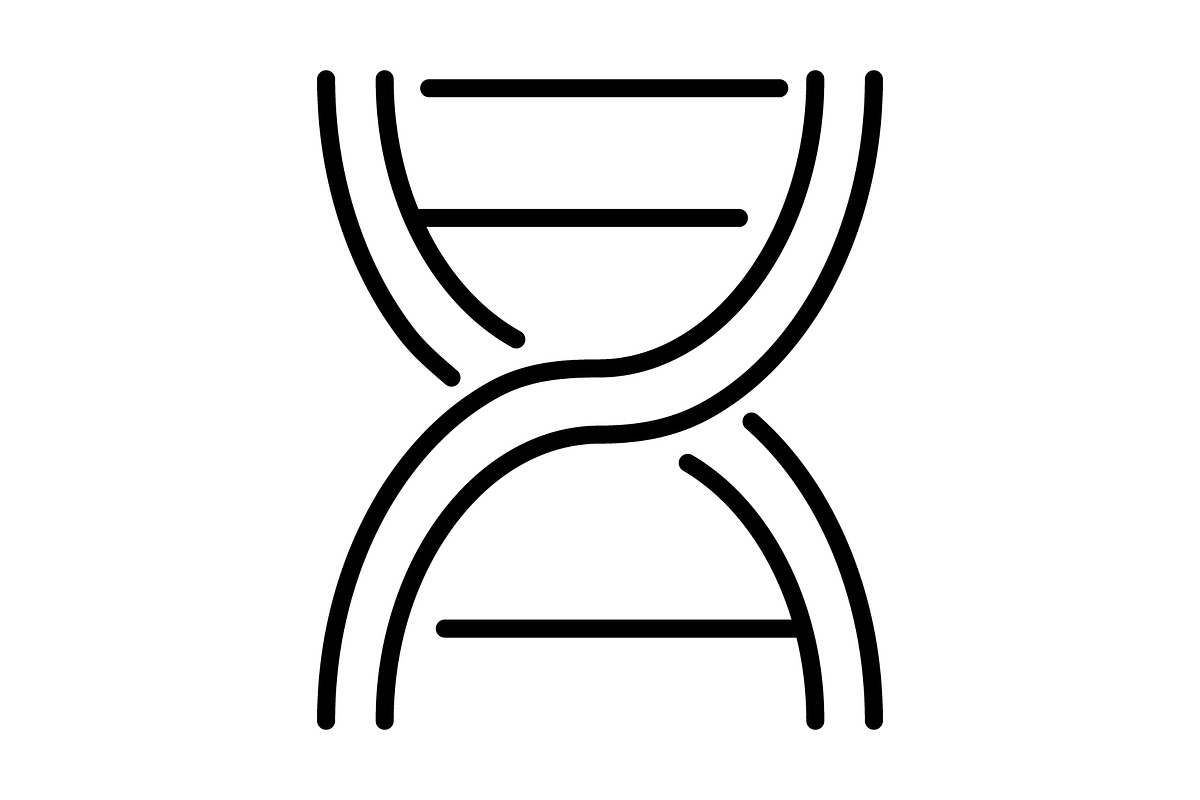 DNA icon, an Outline Icon by Sumberpangan (Photo 2 of 5)