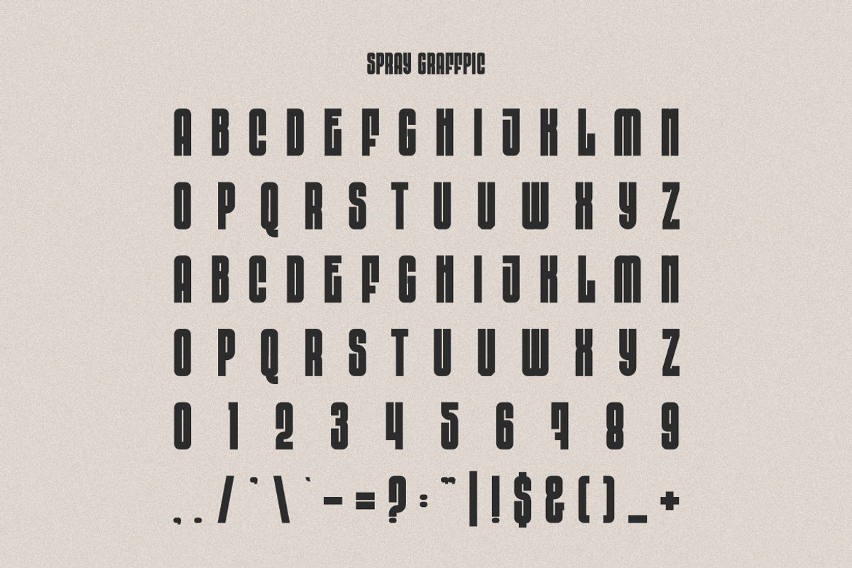 Spray Graffpic - Tall Font, a Sans Serif Font by Iqsiart Studio (Photo 5 of 6)