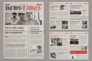 Newspaper Layout, a Magazine Template by ContestDesign