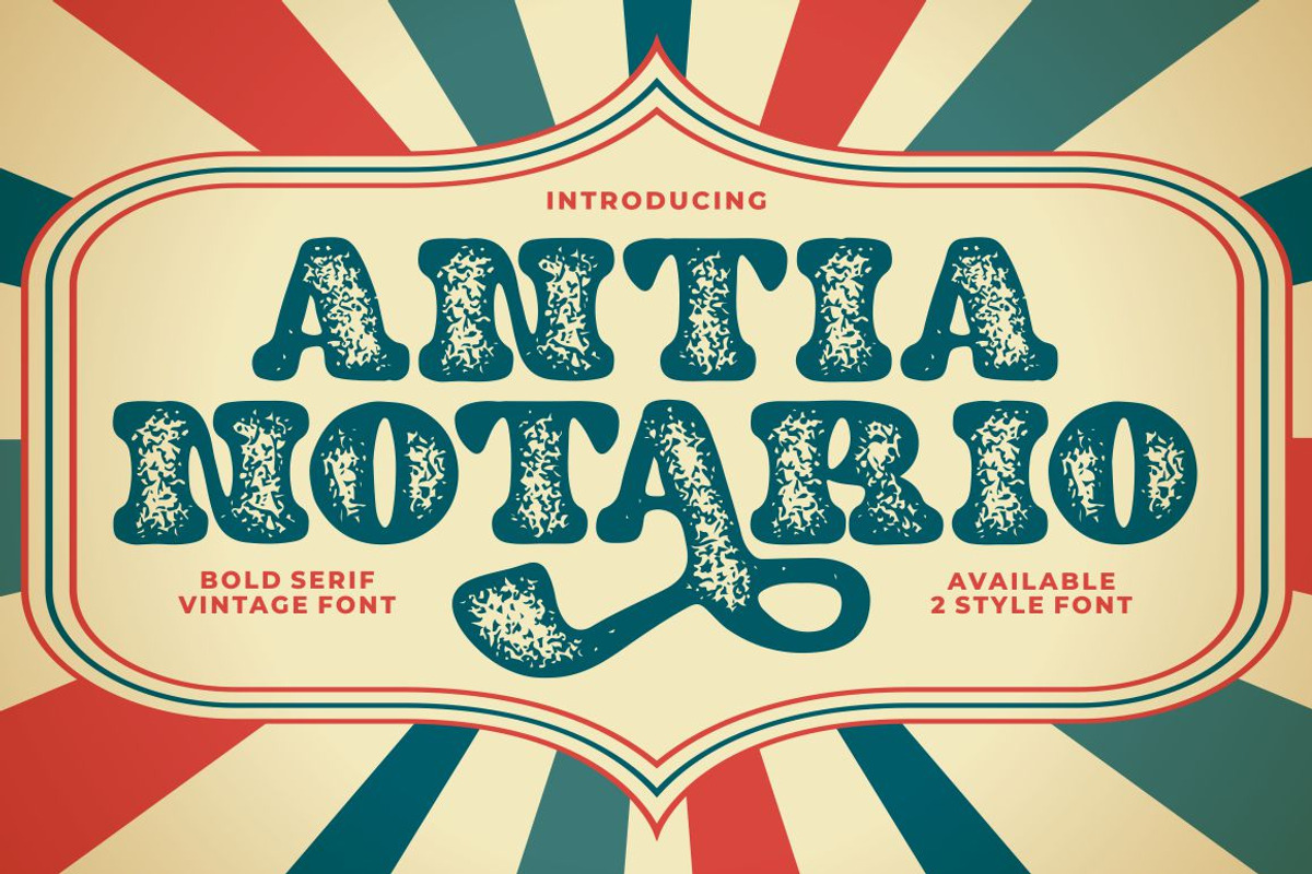 Antia Notario - Modern Vintage Serif, a Serif Font by PutraCetol Studio (Photo 1 of 12)