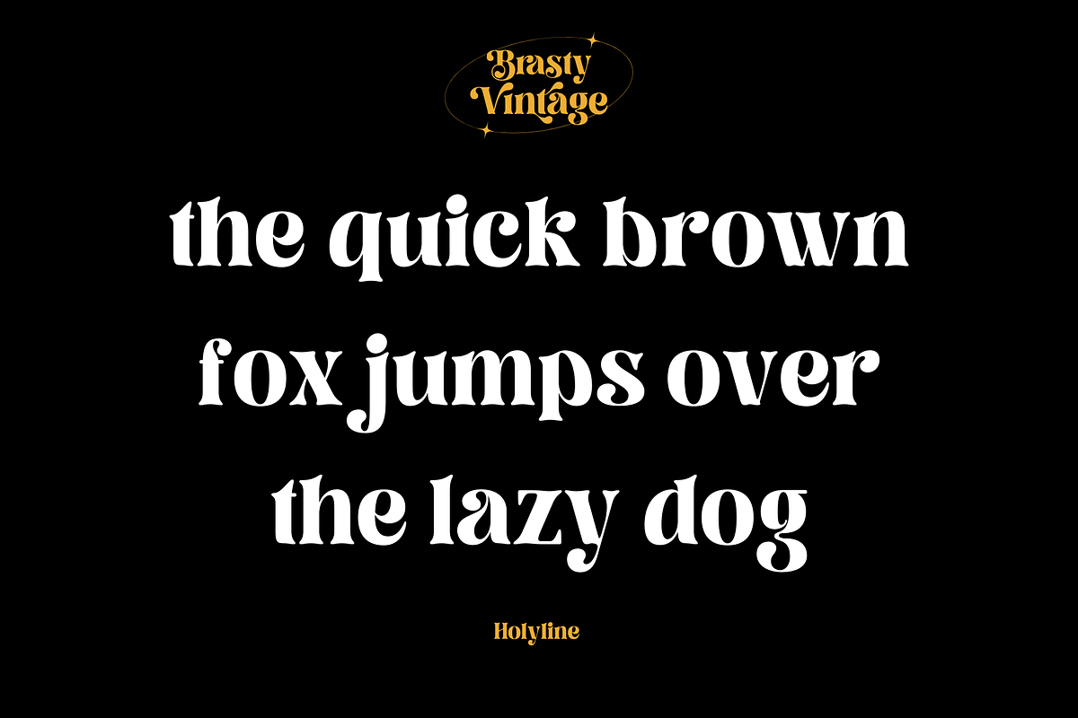 Brasty Vintage - Retro Serif Font, a Serif Font by Holyline Design (Photo 13 of 16)