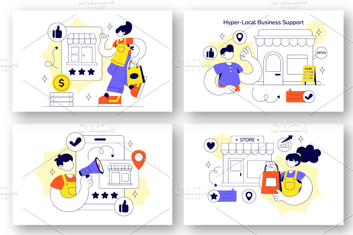 10 Hyper Local Business Support, a Finance Illustration by denayunebgt (Photo 3 of 4)