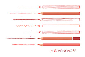 Sanguine Pencil Brushes