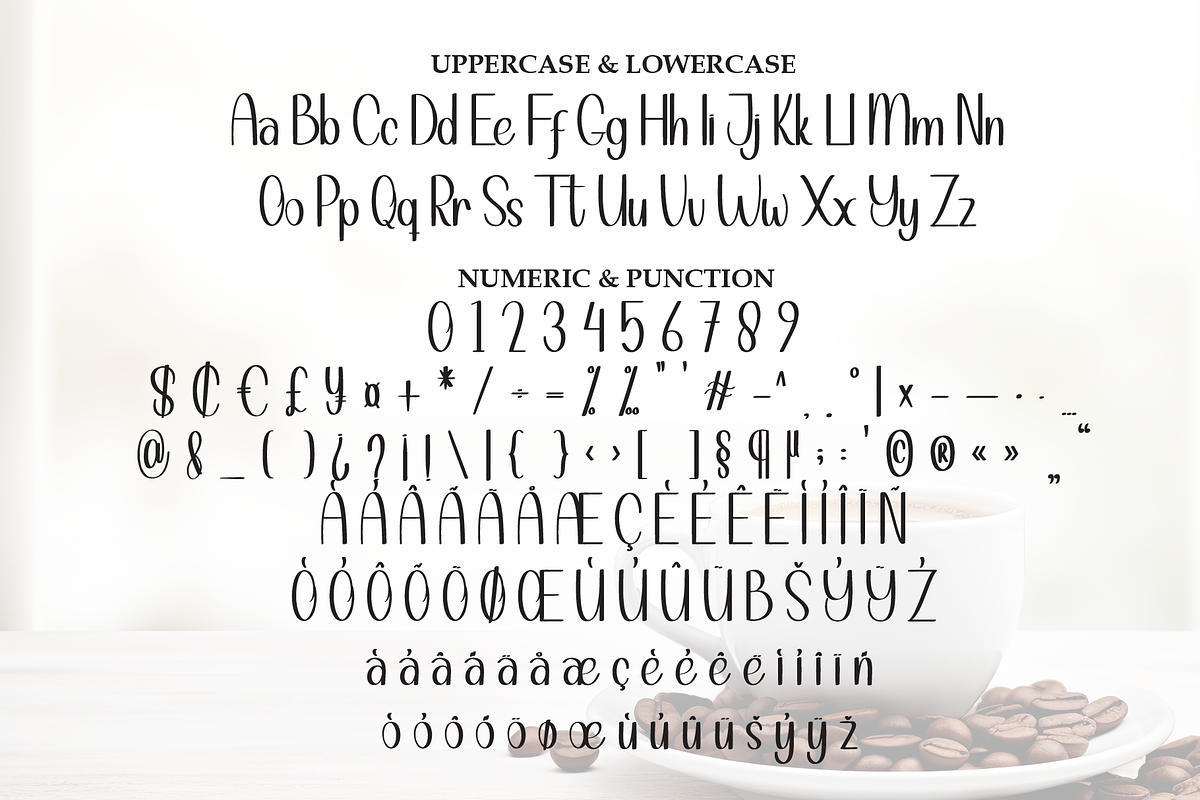 Coffee | Script Font, a Handwritten Font by Scratchones (Photo 7 of 9)