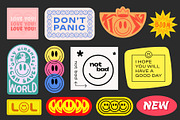 LIFE IS COOL VECTOR POP ART STICKERS, an Object Graphic by craftlove (Thumbnail 4 of 13)
