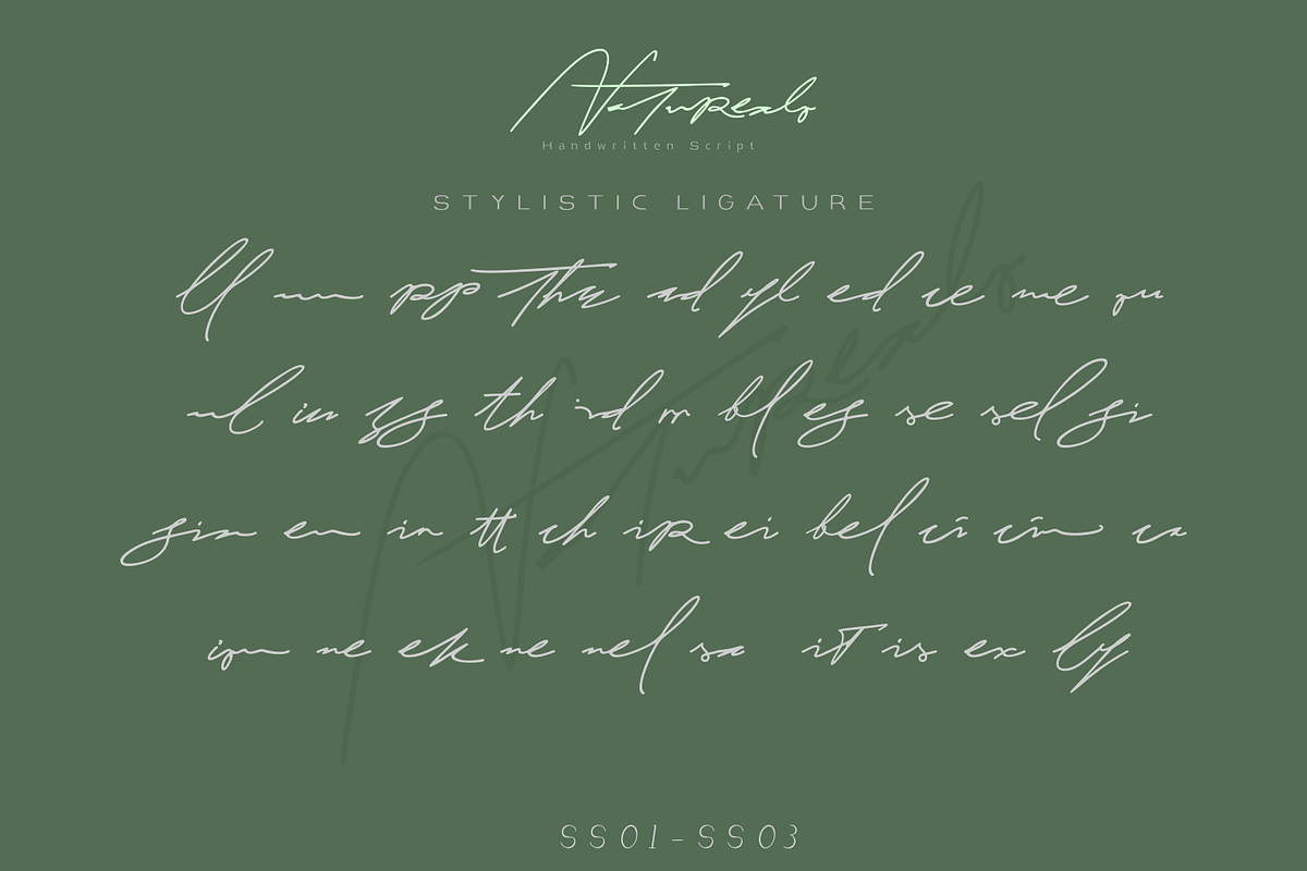 Naturealo | Handwritten Script, a Script Font by Mozyen Studio (Photo 9 of 13)