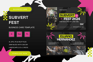 Subvert Fest - Business Card