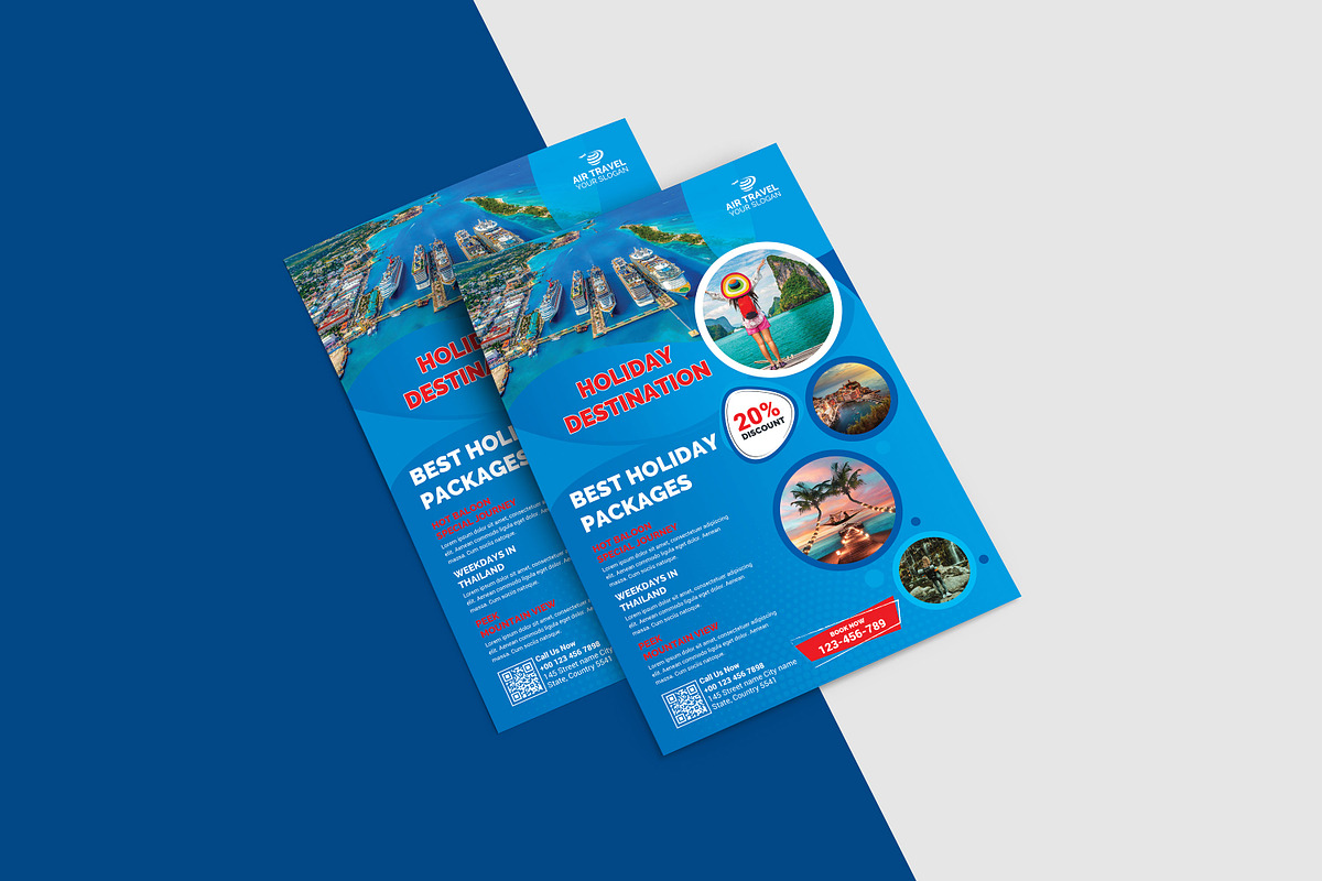 Travel Flyer Template, a Flyer Template by Ultimate Template Shop (Photo 3 of 6)