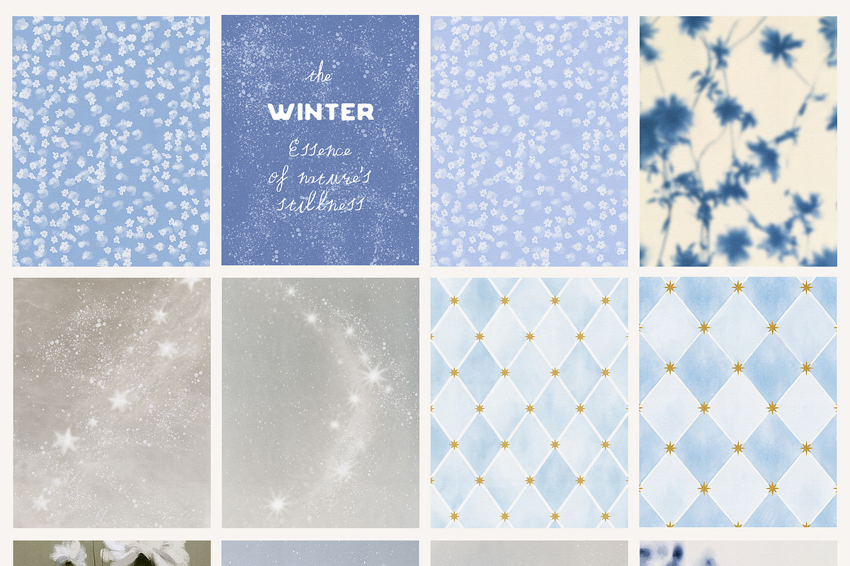 Hand-Painted Winter Backgrounds, a Background Graphic by Lana Elanor (Photo 14 of 16)