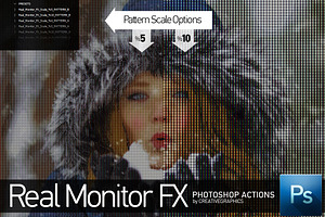 Real Monitor FX Photoshop Action