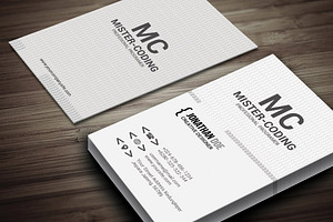 Coding Shape V1 Business Card