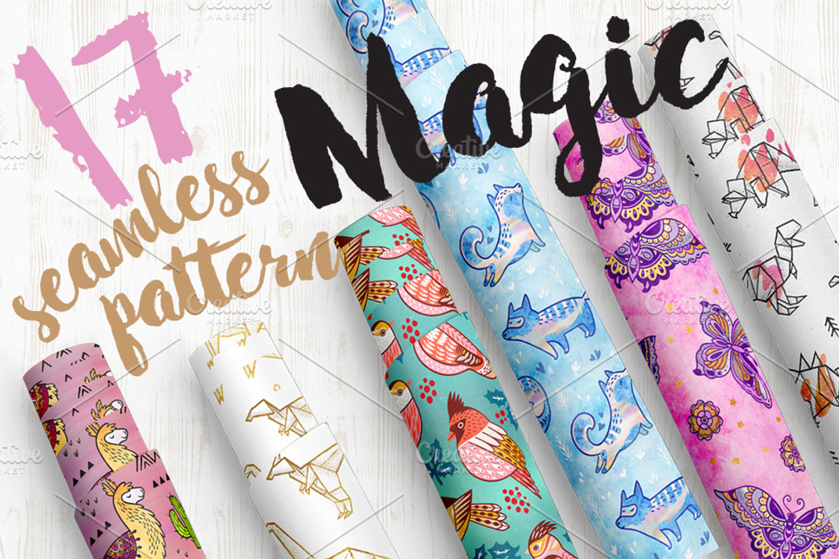 17 Magic seamless pattern, a Pattern Graphic by PenguinHouse