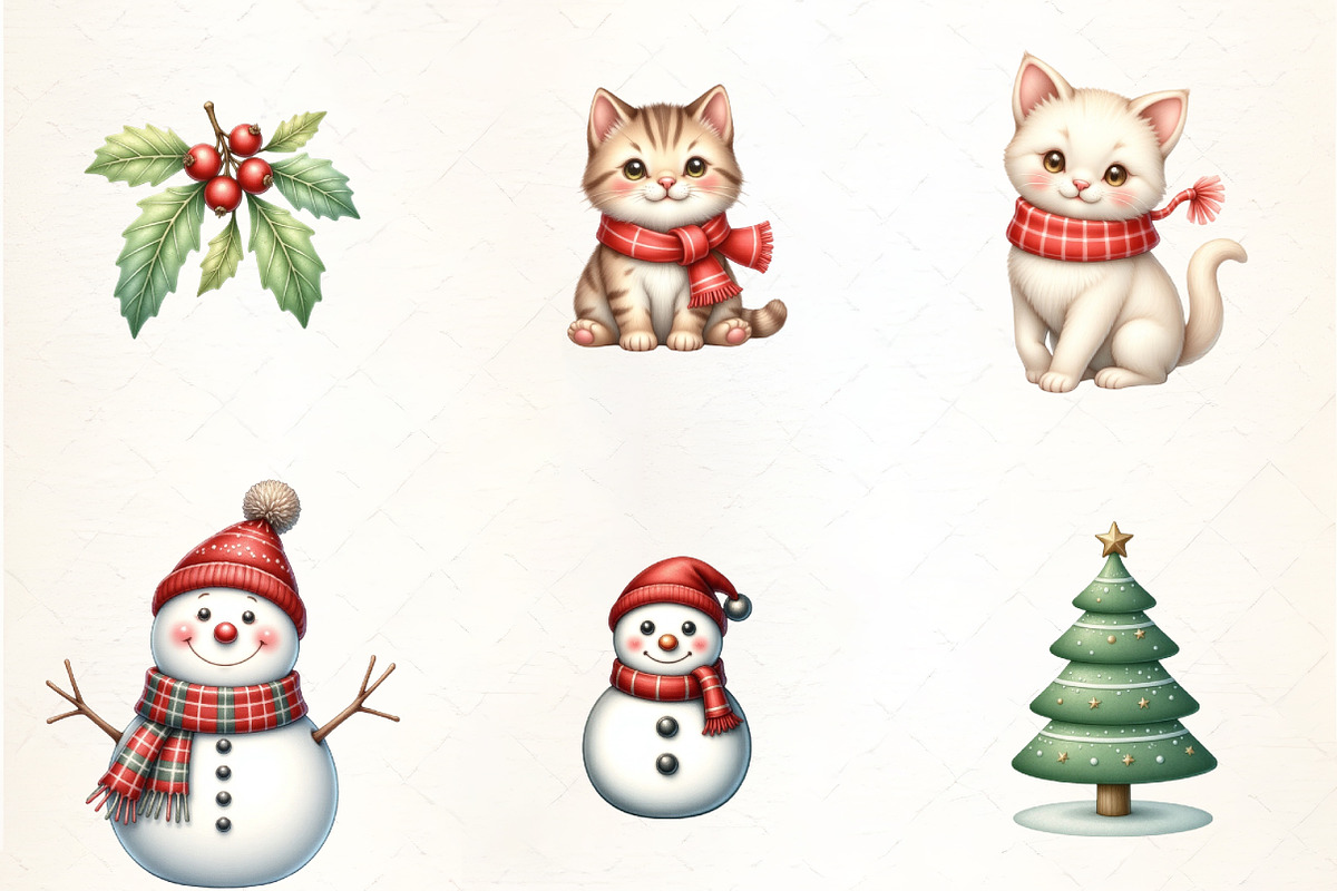 Cute Christmas Day Clipart, an Illustration by CrexoraLab (Photo 4 of 5)
