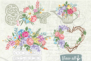 Set of vector bouquets, a Decorative Illustration by ARSCOR (Thumbnail 2 of 4)