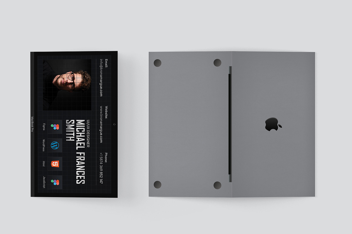 Laptop Business Card - Ux Designer, a Business Card Template by TheFeture (Photo 4 of 5)