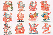 Hand-Drawn Santa Christmas Clipart, an Illustration by Dream Creation (Thumbnail 3 of 4)