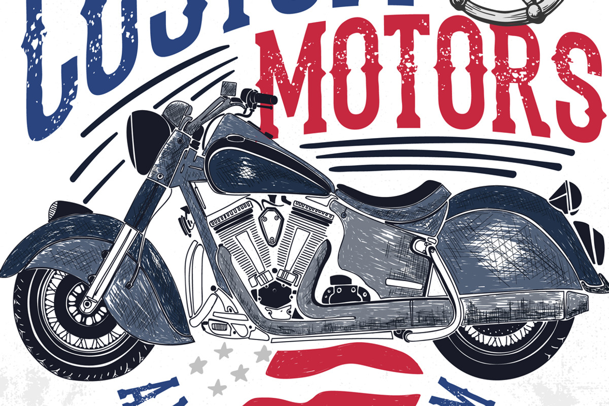 VECTOR SET OF MOTORCYCLE GRAPHICS, an Illustration by ulasokuyucu (Photo 5 of 9)