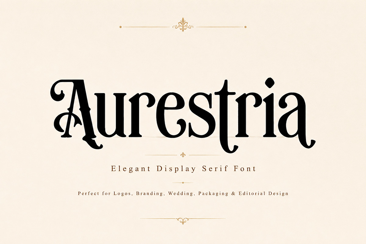 Aurestria, a Serif Font by Wow Magic (Photo 1 of 5)