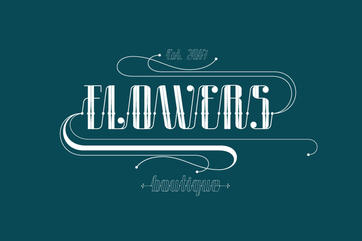 Roadster font family + Extras preview 8