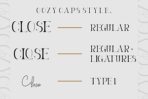 Cozy Caps - Luxury Duo Font