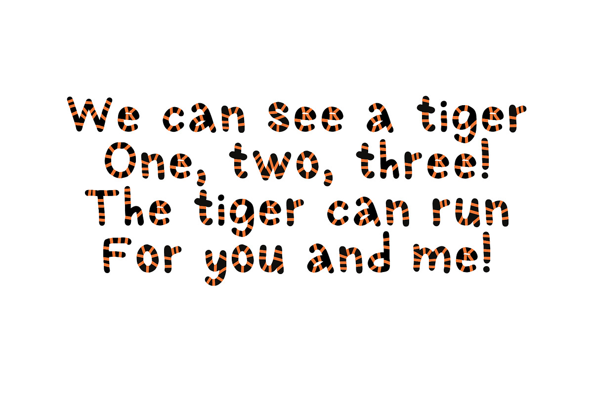 Tiger color font, a Font by Malena (Photo 6 of 7)