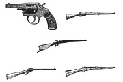 Vintage Gun Firearm Set 1 Procreate, a Brush Add-On by Disasterology Ink (Thumbnail 8 of 10)