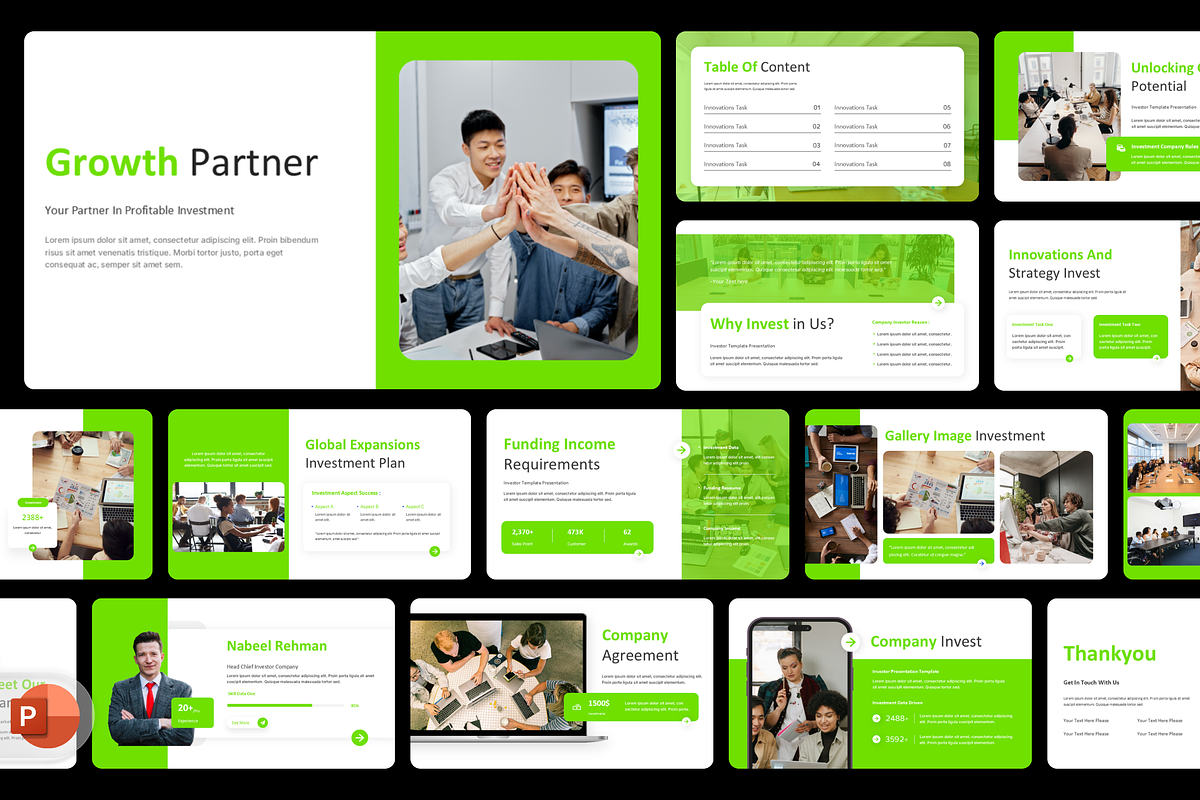 Investor - Pitch Deck Presentation, a Presentation Template by Hammad Arif (Photo 1 of 2)