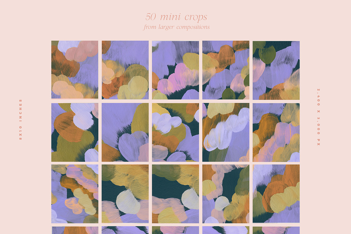 March Abstract Painted Backgrounds, a Texture Graphic by Basia Stryjecka (Photo 13 of 17)