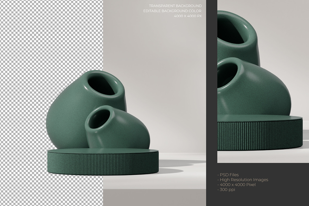 5 Podium with Transparent Background, a Background Graphic by faustudio (Photo 4 of 7)