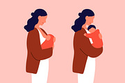 Pregnant woman. Pregnancy stages set, a Person Illustration by Good Studio (Thumbnail 4 of 4)