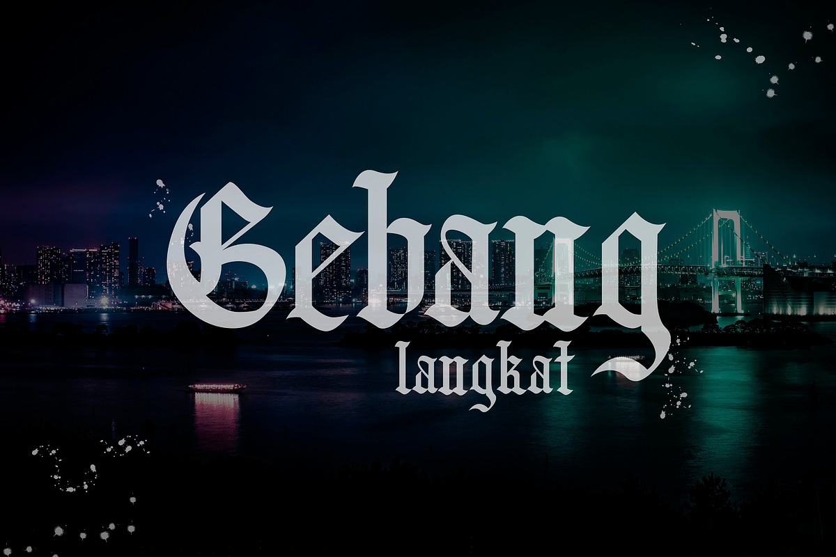 Baliga Blackletter, a Blackletter Font by Authentic Studio (Photo 4 of 11)