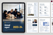 High School Annual Report Template, a Brochure Template by BrandPacks (Thumbnail 1 of 6)