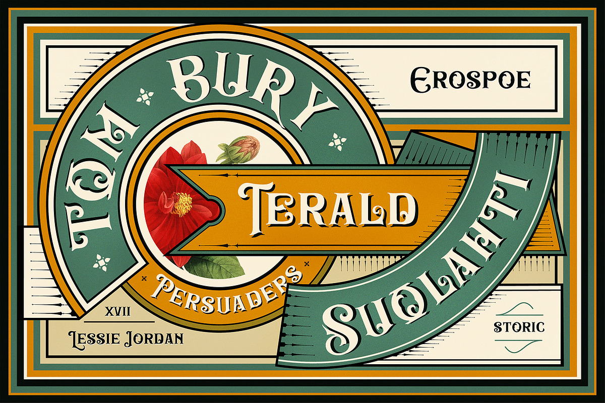 Burnic | Victorian Display Font, a Serif Font by StoricType (Photo 6 of 11)