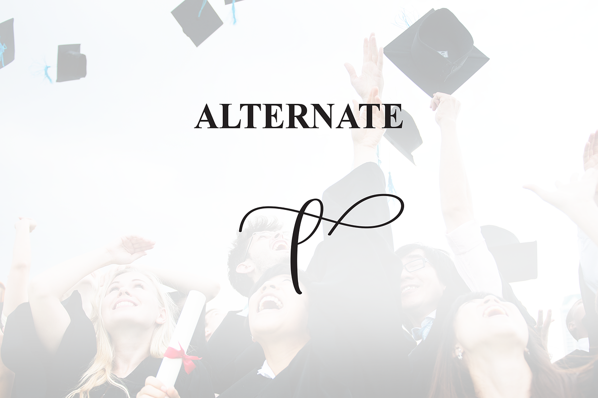 Graduation | Script Font, a Handwritten Font by Scratchones (Photo 8 of 9)