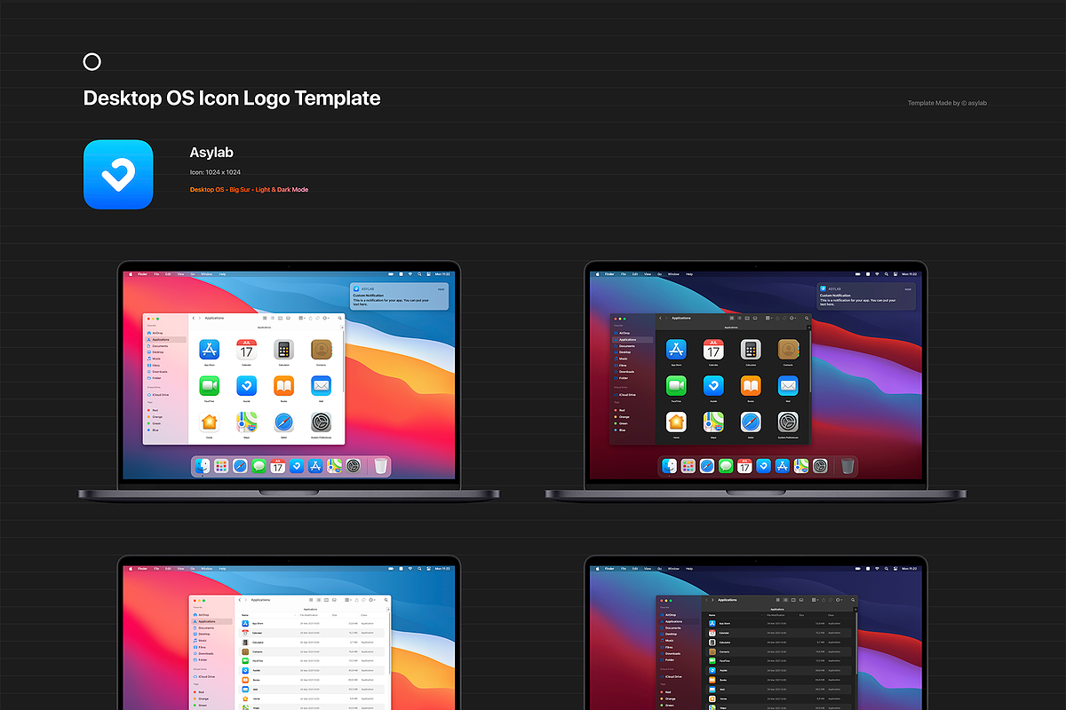 OS Icon Template Mockup - PSD, a Mac Mockup by Asylab (Photo 10 of 35)