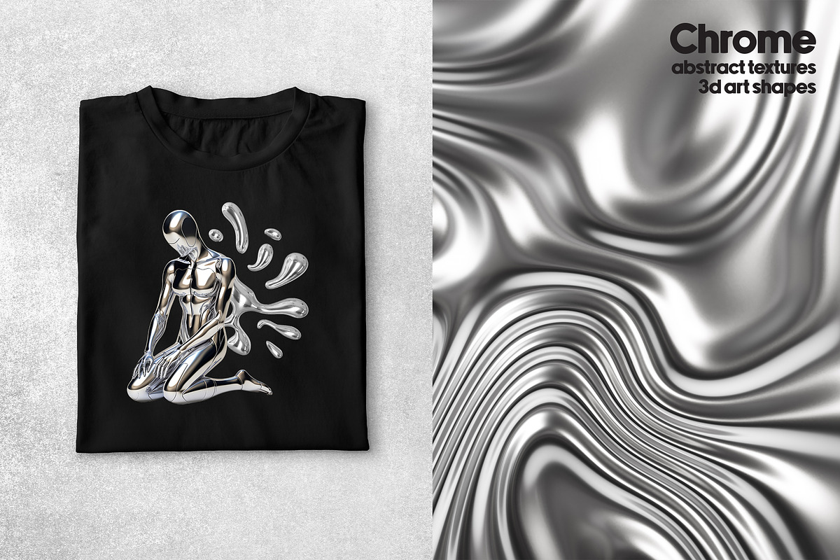 Chrome 3D Design Collection, a Graphic by LarysaZabrotskaya (Photo 8 of 12)