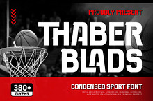 Thaber Blads - Condensed Sport Font