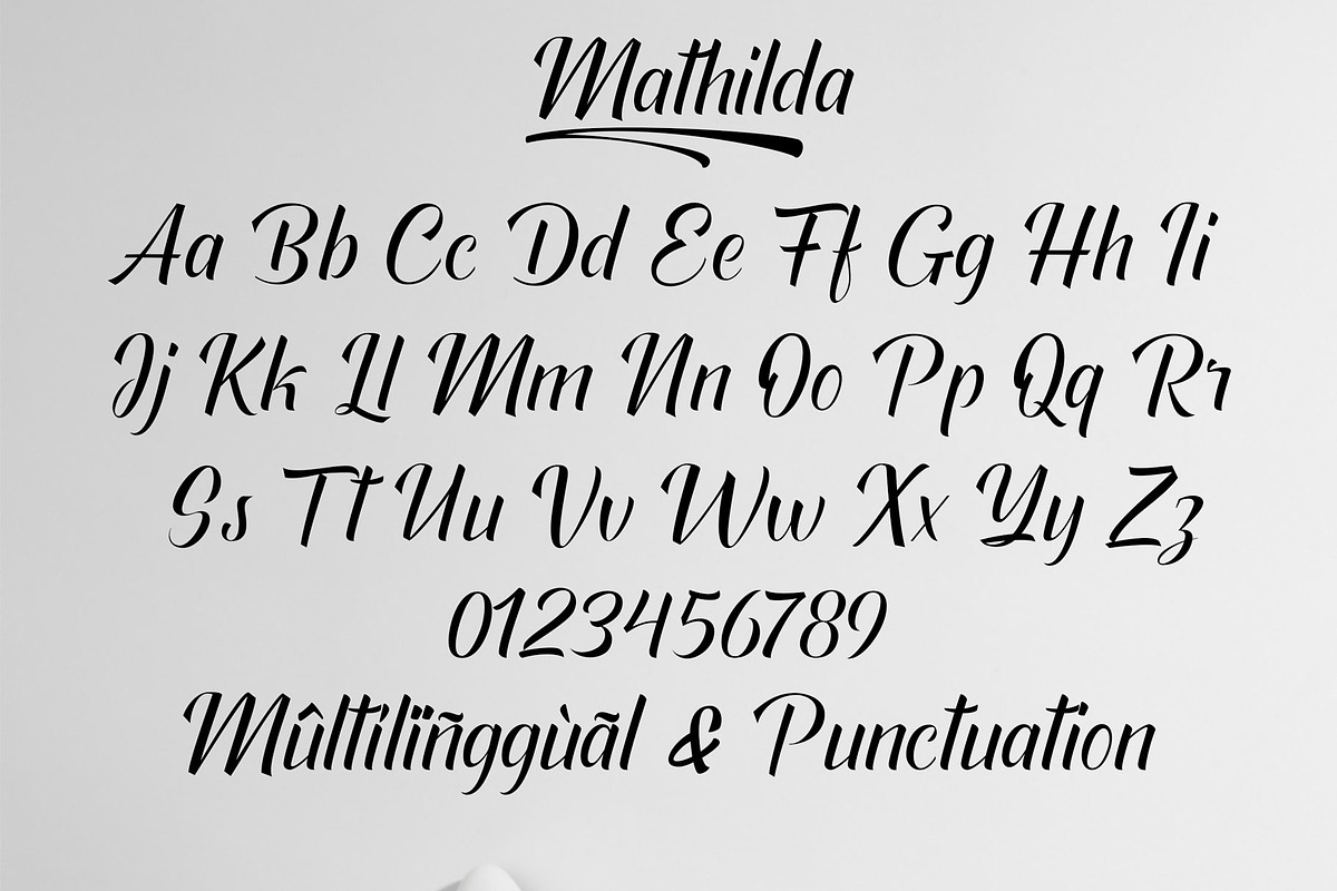 Mathilda, a Script Font by Reza Studio (Photo 10 of 10)
