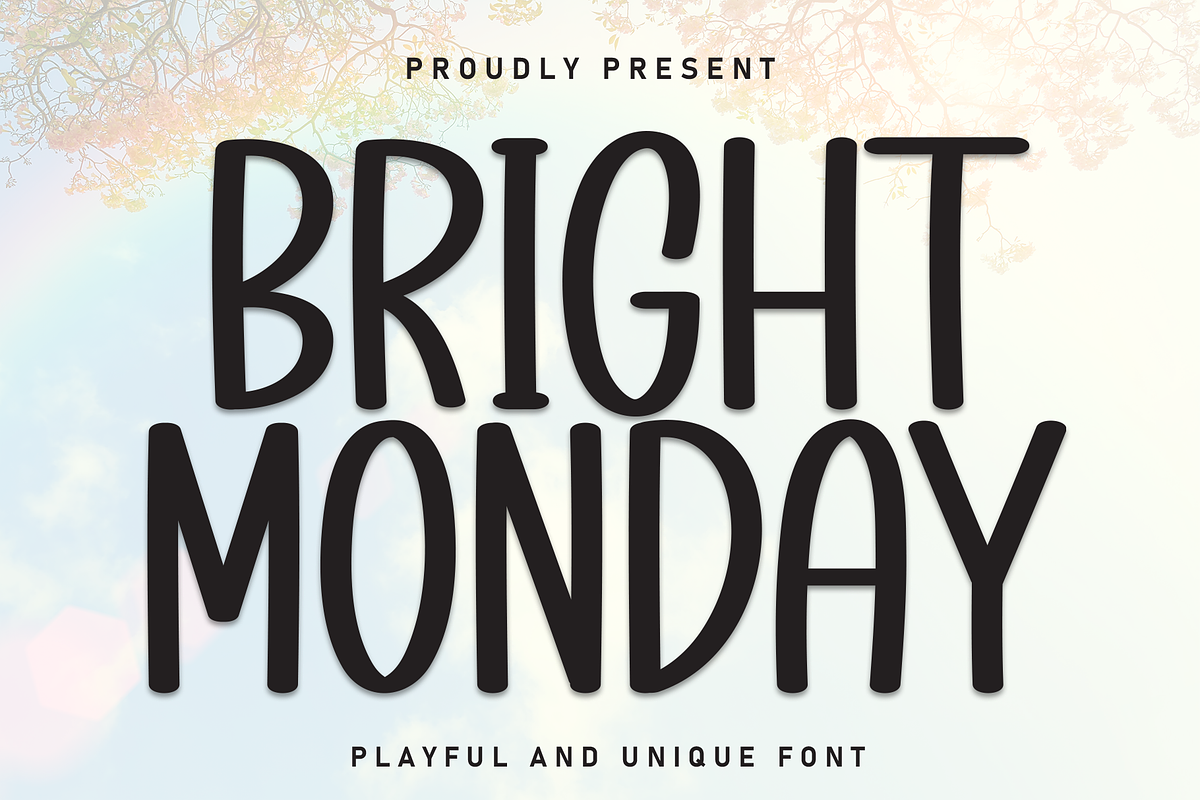 Bright Monday | Script Font, a Script Font by Scratchones (Photo 1 of 8)