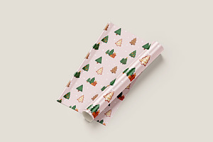 Christmas Trees Seamless Patterns