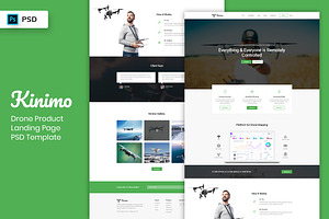 Drone Product Landing Page Template