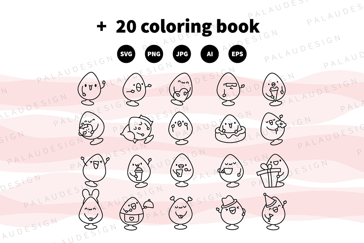 Cute Kawaii Butt Plugs Characters, an Object Illustration by Palau (Photo 11 of 12)