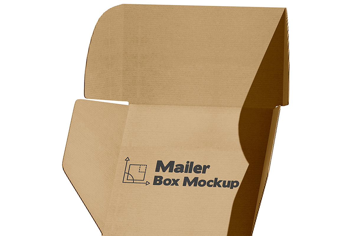Square Kraft Mailer Box Mockup Set, a Packaging Mockup by pixelmock (Photo 13 of 16)