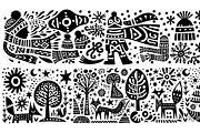 Vintage Livestock Folk Art, a Decorative Illustration by devastd (Thumbnail 7 of 28)
