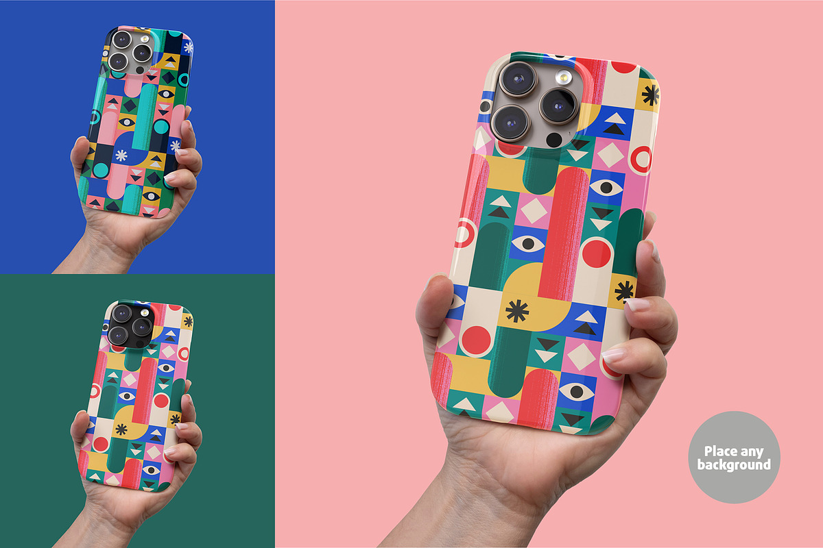 iPhone 16 Pro Snap case Mock-up, an iPhone Mockup by Colatudo Store (Photo 5 of 9)