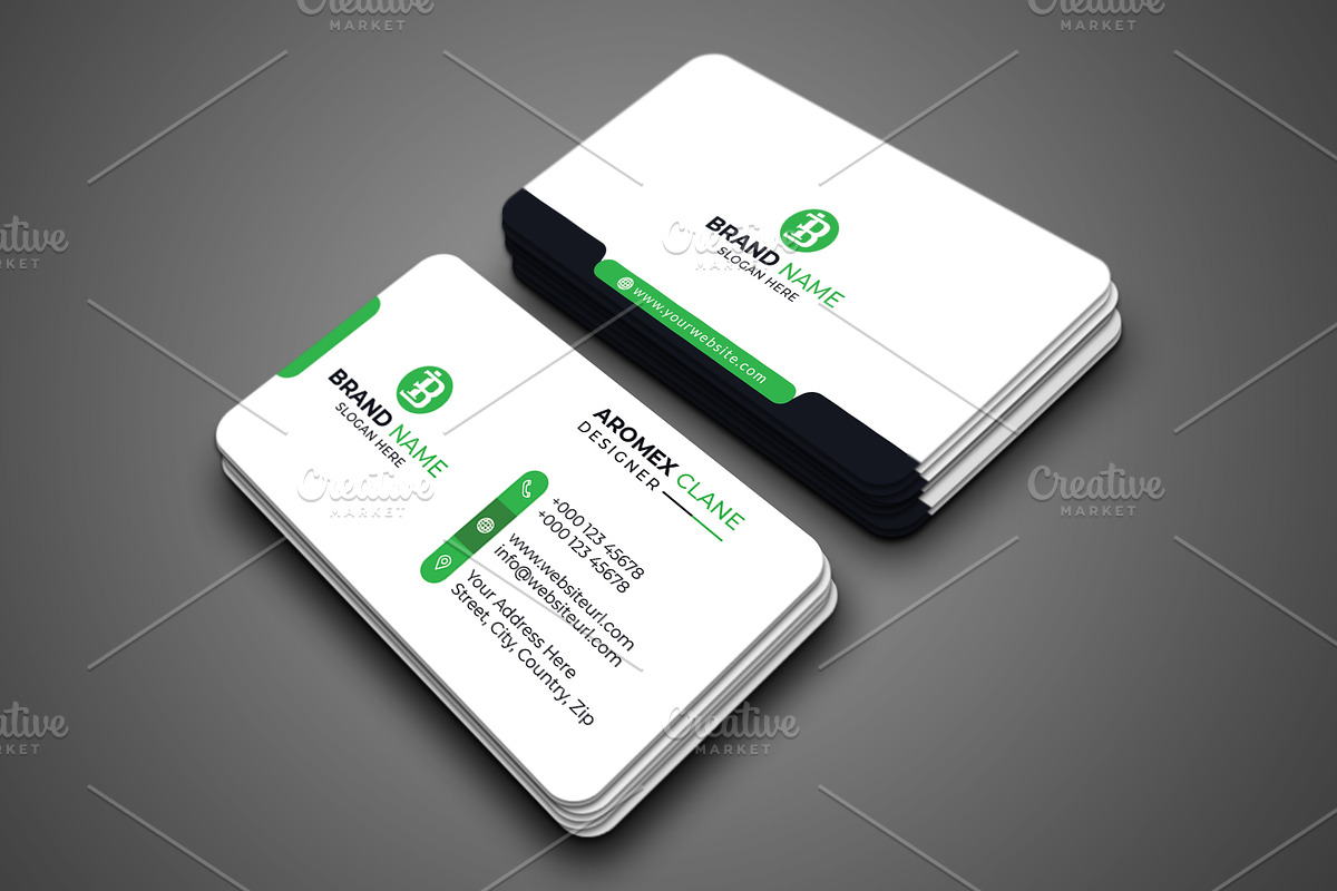 Corporate Business Card Template, a Business Card Template by saifulbranding (Photo 4 of 4)